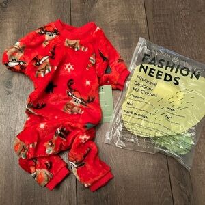 New with tag Fitwarm Reindeer Dog Jumpsuit